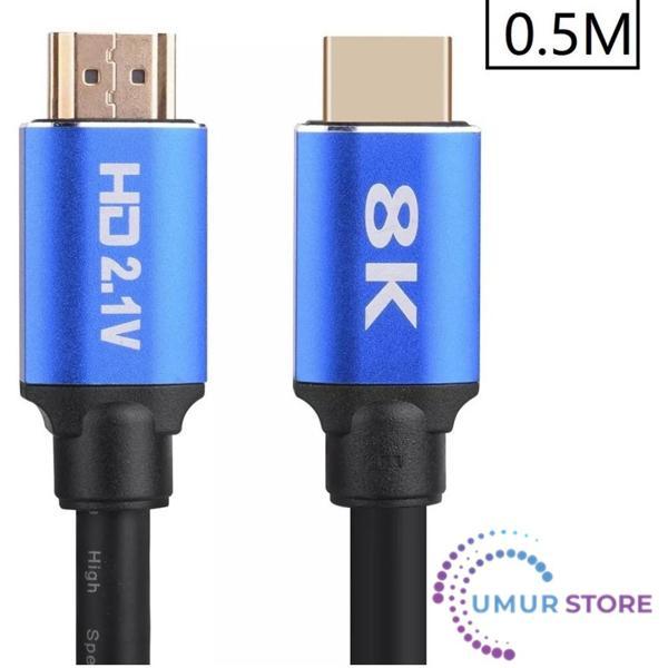 8k Ultra Hd 2.1V 48GBPS Altın Kaplama HDMI Kablo UHD 0.5 Metre - Image 1