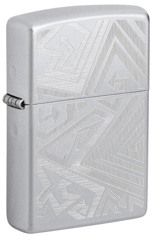 Zippo Lined Arrows - Which Way? Dizayn Çakmak - Image 1