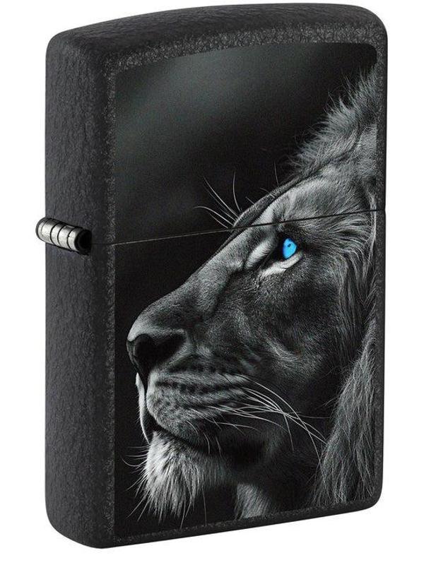 Zippo Lion With Blue Eyes - Mavi Gözlü Aslan Dizayn Çakmak - Image 1