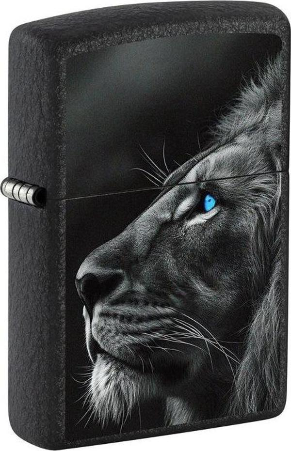 Zippo Lion With Blue Eyes - Mavi Gözlü Aslan Dizayn Çakmak - Image 1