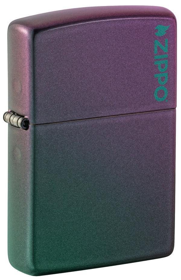 Zippo Logo Iridescent Matte - Yanardöner Dizayn Çakmak - Image 1