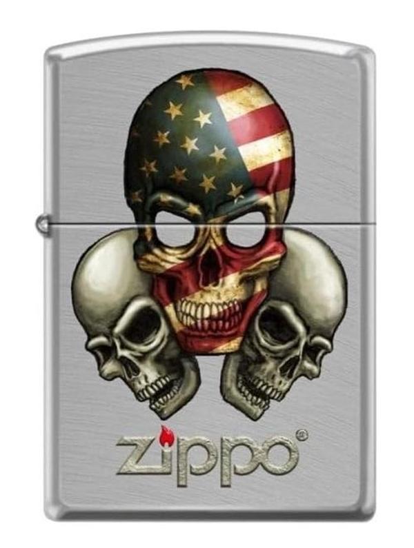 Zippo Three Skulls Dizayn Çakmak - Image 1