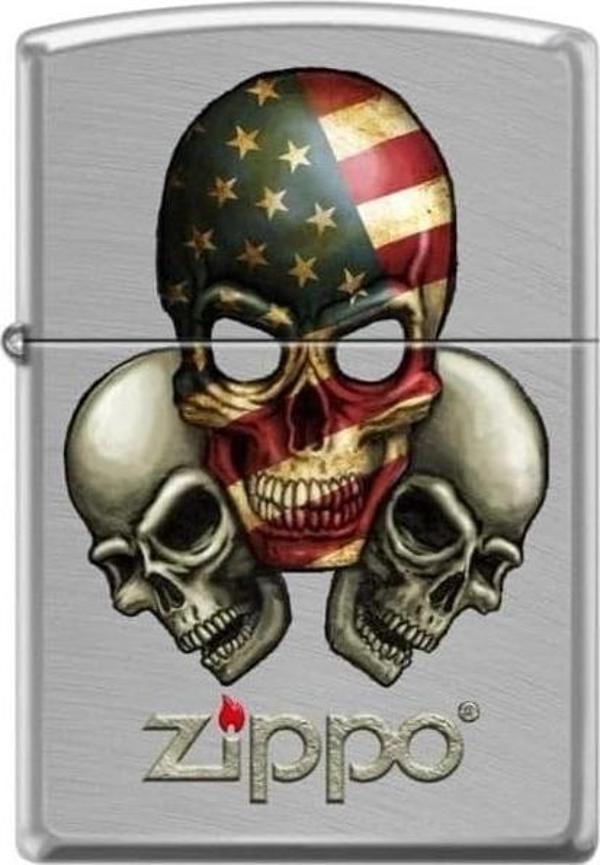Zippo Three Skulls Dizayn Çakmak - Image 1