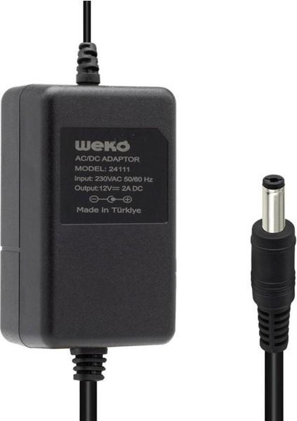 12 Volt 2 Amper 5.5*2.1 Uçlu Yerli Üretim Plastik Kasa Masaüstü Adaptör - Image 1