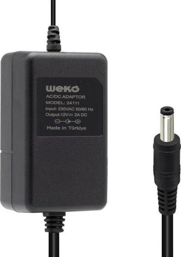 12 Volt 2 Amper 5.5*2.1 Uçlu Yerli Üretim Plastik Kasa Masaüstü Adaptör - Image 1