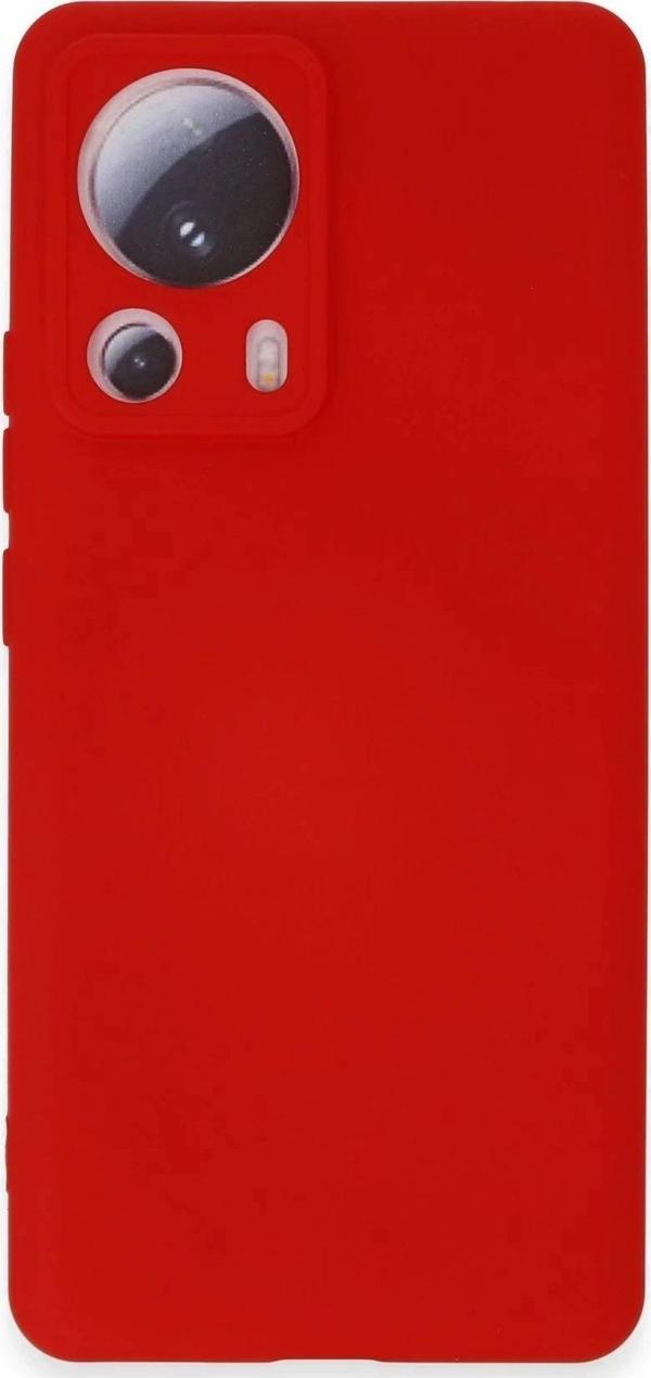 Xiaomi Mi 13 Lite Kılıf Nano içi Kadife Silikon - Kırmızı - Image 1