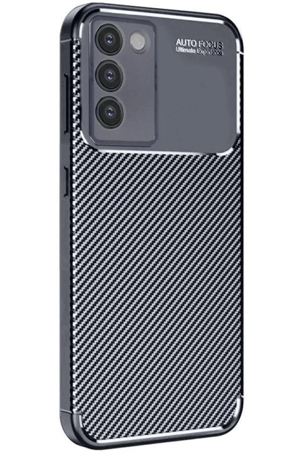 Vivo V30 Lite 4G Kılıf Auto Focus Karbon Kapak - Siyah - Image 1