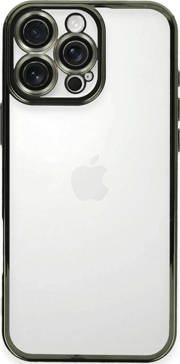 iPhone 16 Pro Max Kılıf Razer Lensli Silikon - Yeşil - Image 1