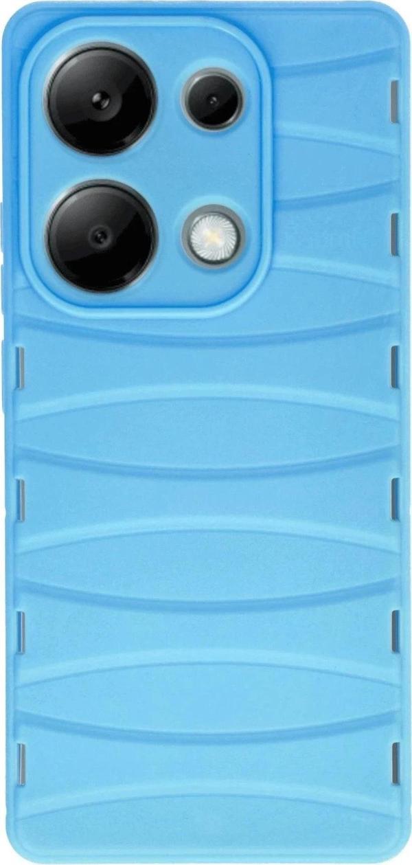 Xiaomi Redmi Note 13 Pro 4G Kılıf Bibercas Silikon Kapak - Mavi - Image 1