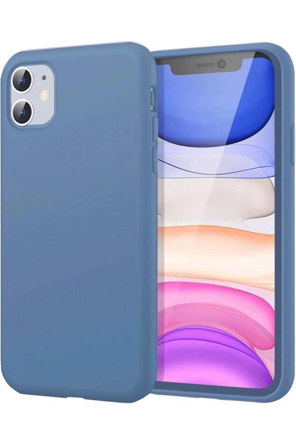 iPhone 11 Kılıf First Silikon - Mavi - Image 1