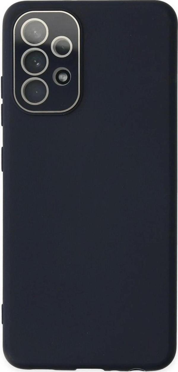 Samsung Galaxy A53 5G Kılıf Lansman Glass Kapak - Lacivert - Image 1