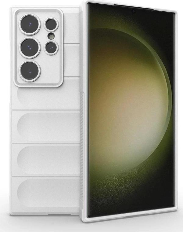 Samsung Galaxy S24 Ultra Kılıf Optimum Silikon - Krem - Image 1