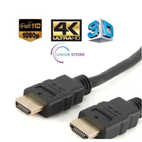 Siyah Renk Hdmi Tv Kablosu 3D Gold Uçlu 28AWG HDMI (3d 4K Ultra Full Hd ) - Image 1