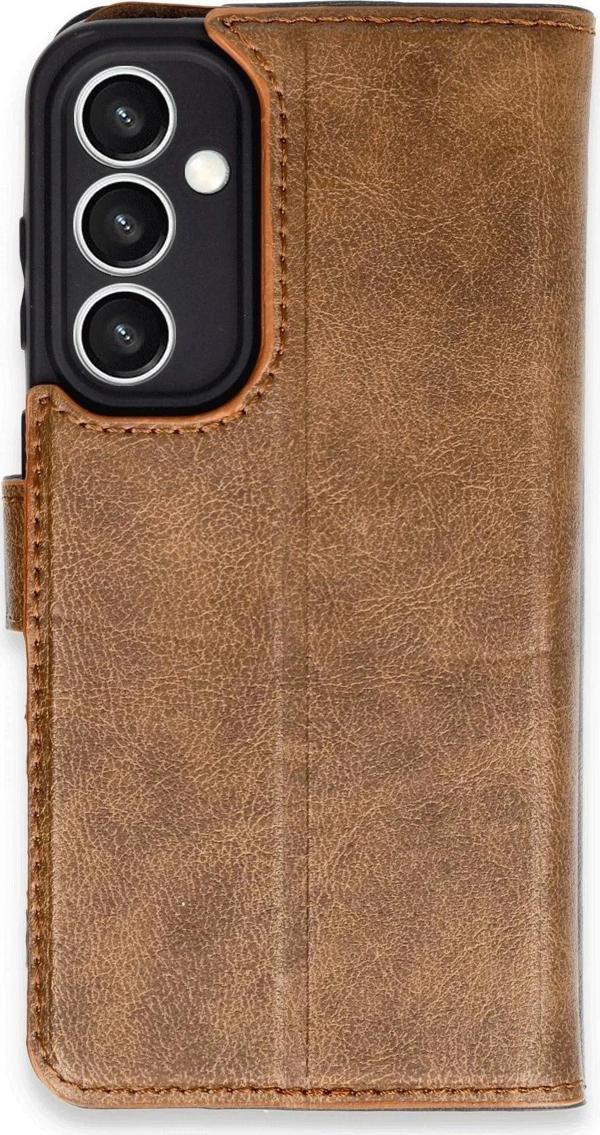Samsung Galaxy S23 FE Kılıf Trend S Plus Kapaklı Kılıf - Taba - Image 1