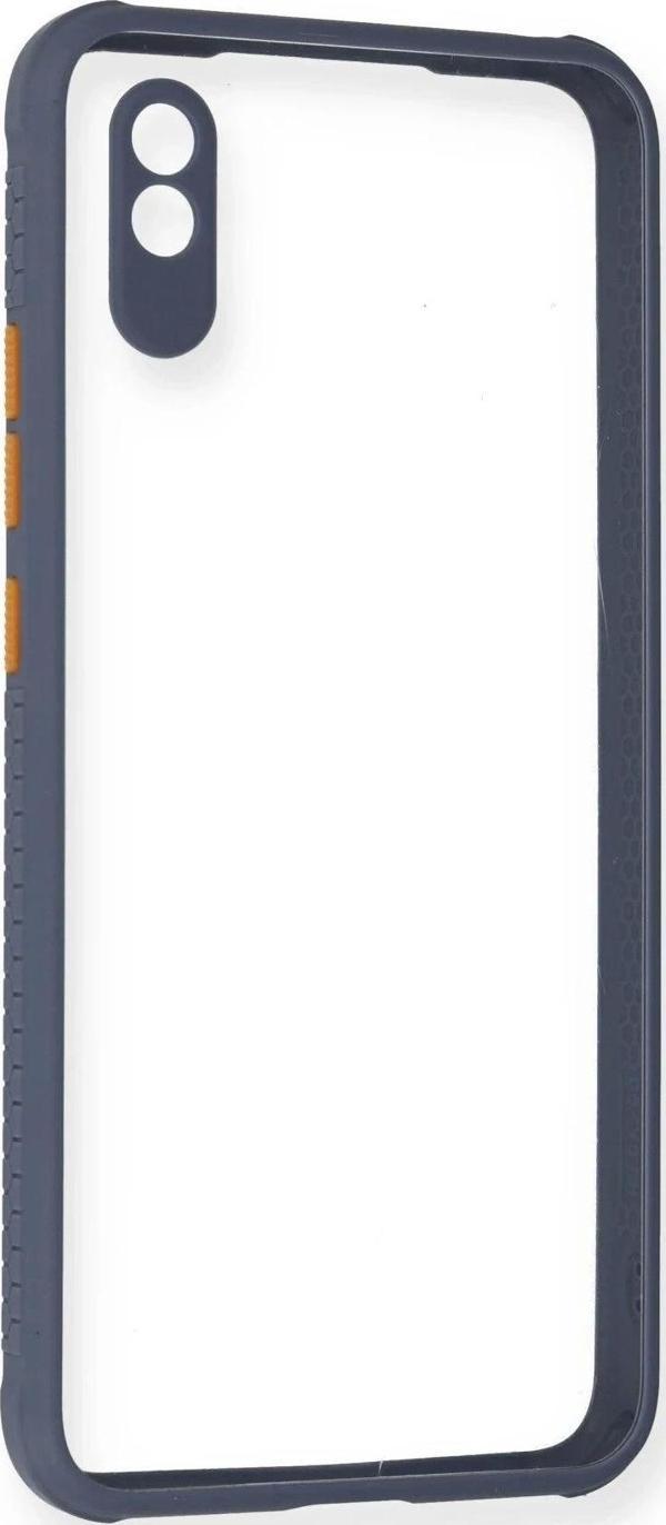 Xiaomi Redmi 9A Kılıf Miami Şeffaf Silikon - Gri - Image 1