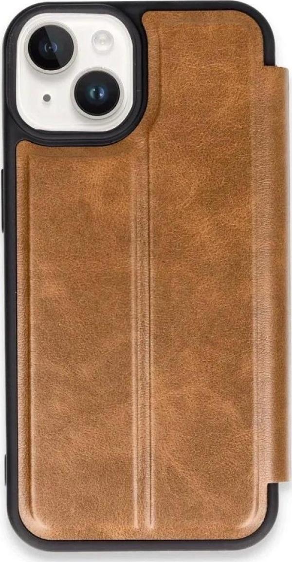 iPhone 15 Kılıf Flip Cover - Taba - Image 1