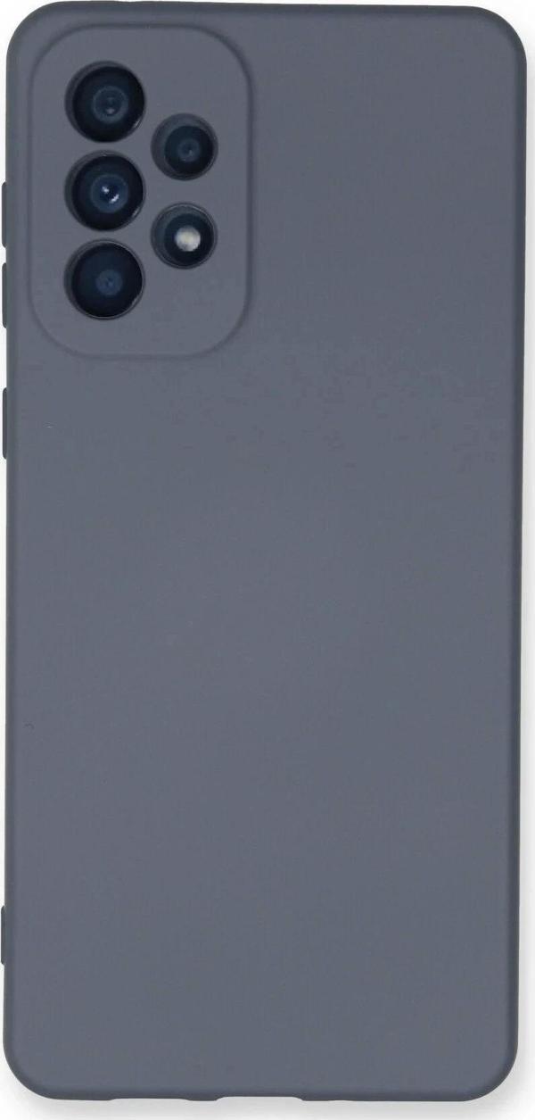Samsung Galaxy A53 5G Kılıf Nano içi Kadife Silikon - Gri - Image 1