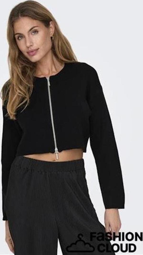 Fermuarlı Oversize Yeni Nesil Kadın Sweat - Image 1