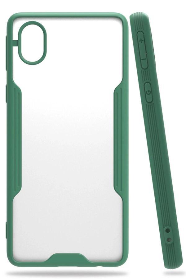 Samsung Galaxy A01 Core Kılıf Platin Silikon - Yeşil - Image 1