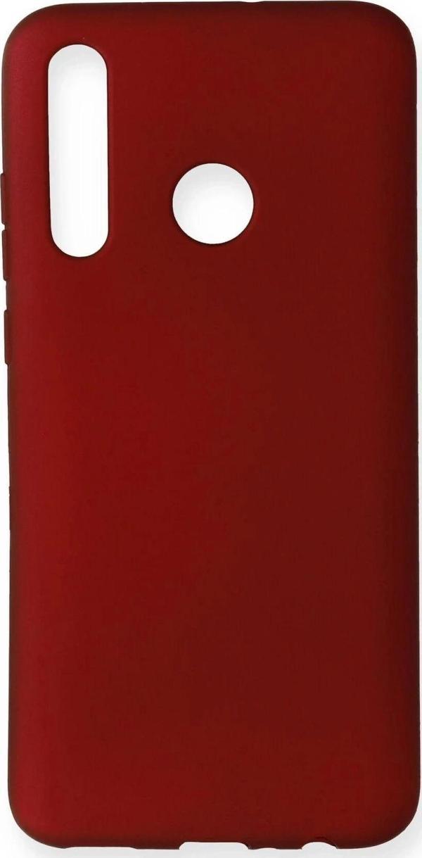 Huawei Honor 20 Lite Kılıf First Silikon - Bordo - Image 1