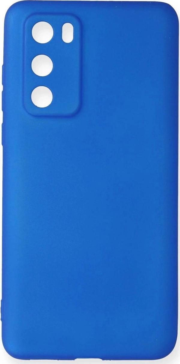 Huawei P40 Kılıf First Silikon - Mavi - Image 1