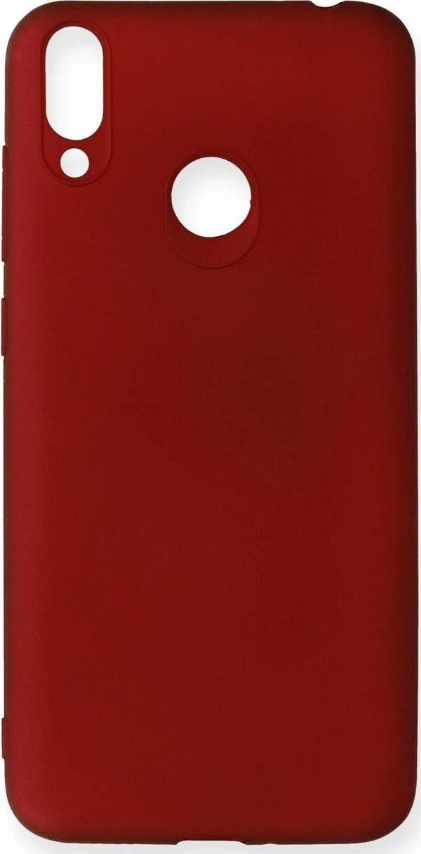 Huawei Honor 8C Kılıf First Silikon - Bordo - Image 1
