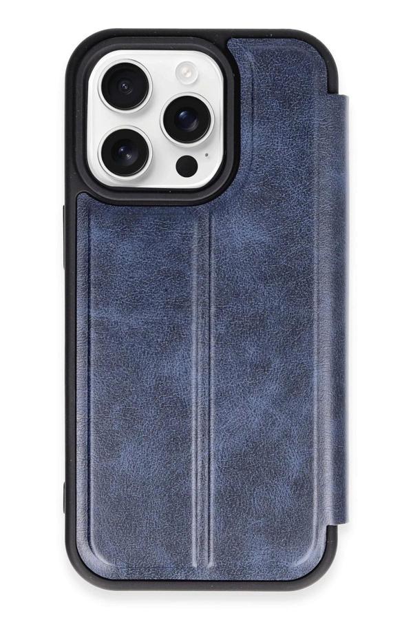 iPhone 14 Pro Max Kılıf Flip Cover - Lacivert - Image 1