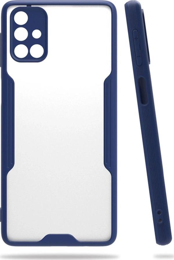 Samsung Galaxy M31S Kılıf Platin Silikon - Lacivert - Image 1