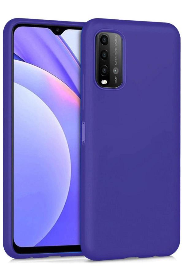 Xiaomi Redmi 9T Kılıf Nano içi Kadife Silikon - Mor - Image 1