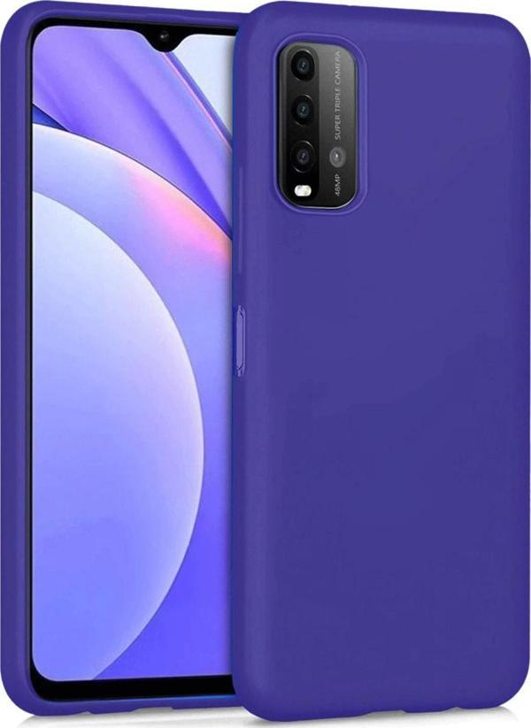 Xiaomi Redmi 9T Kılıf Nano içi Kadife Silikon - Mor - Image 1