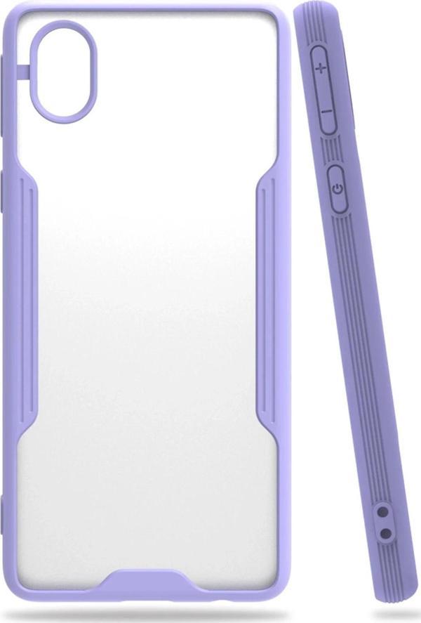 Samsung Galaxy A01 Core Kılıf Platin Silikon - Lila - Image 1
