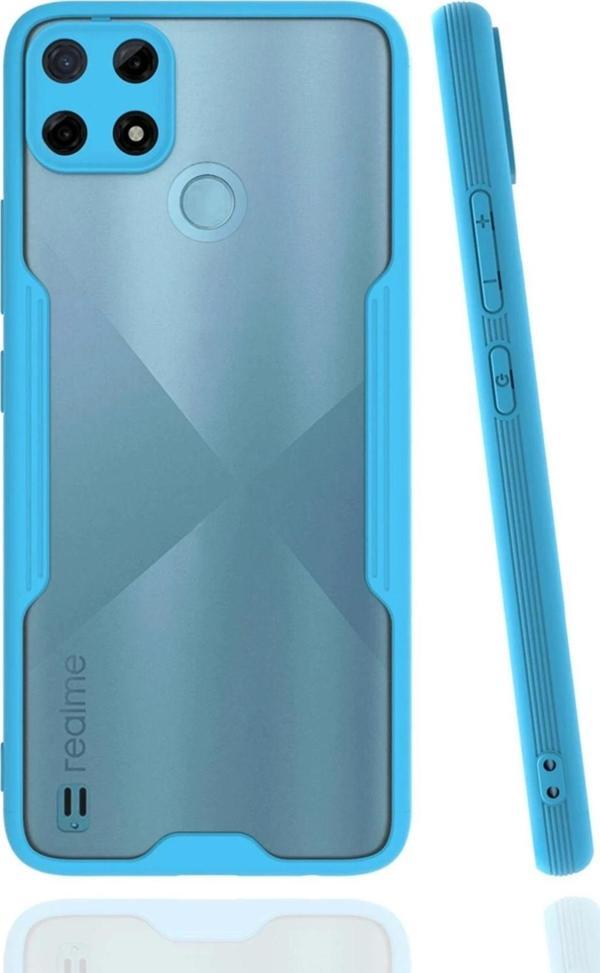 Realme C25Y Kılıf Platin Silikon - Mavi - Image 1
