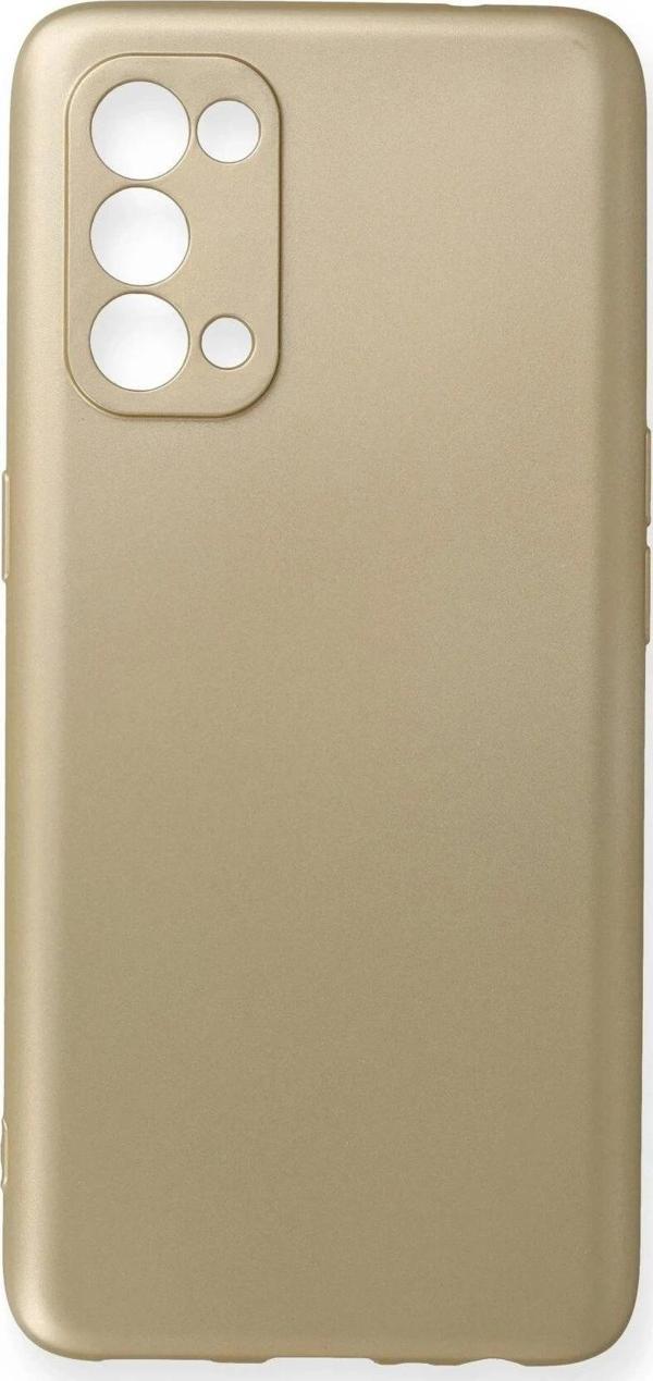 Oppo Reno 5 Kılıf First Silikon - Gold - Image 1