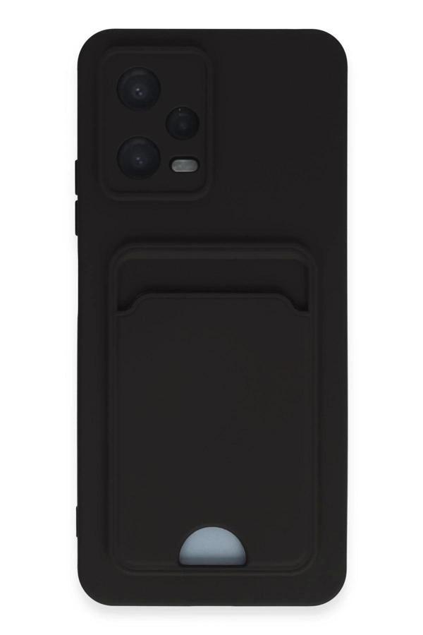 Xiaomi Poco X5 5G Kılıf Kelvin Kartvizitli Silikon - Siyah - Image 1