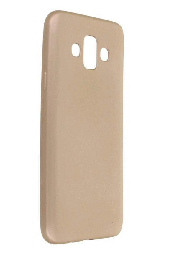 Samsung Galaxy J7 Duo Kılıf First Silikon - Gold - Image 1