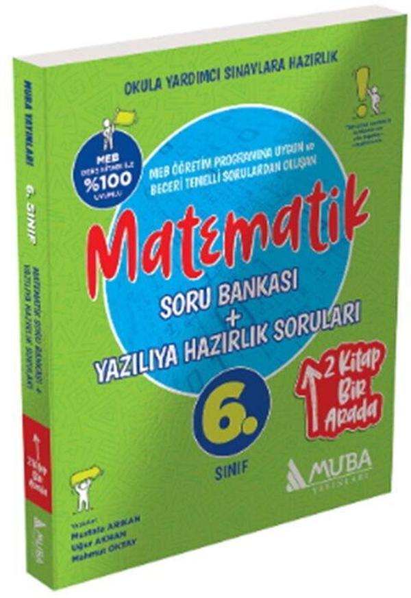 Muba Yayınları 6. Sınıf Matematik Soru Bankası Yazılıya Hazırlık Soruları 2 si 1 Arada - Muba Yayınları - Image 1