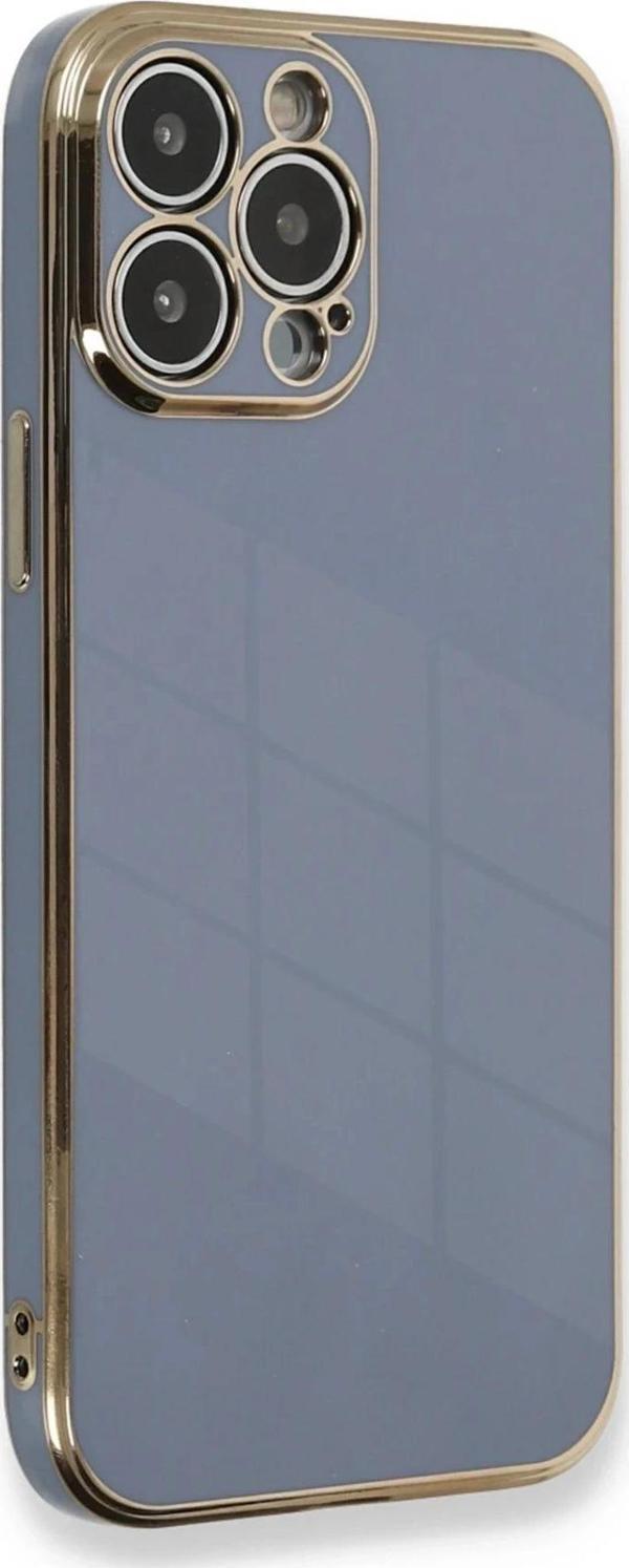 iPhone 13 Pro Kılıf Volet Silikon - Mavi - Image 1