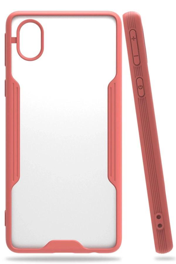 Samsung Galaxy A01 Core Kılıf Platin Silikon - Pembe - Image 1