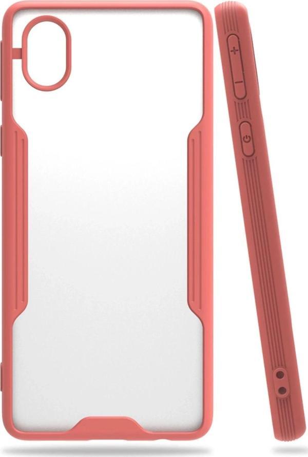 Samsung Galaxy A01 Core Kılıf Platin Silikon - Pembe - Image 1