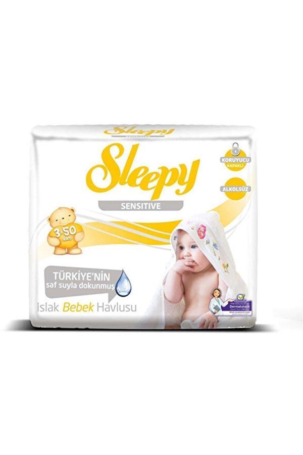 Sleepy Sensitive Islak Bebek Havlusu 3x50 Adet - Image 1