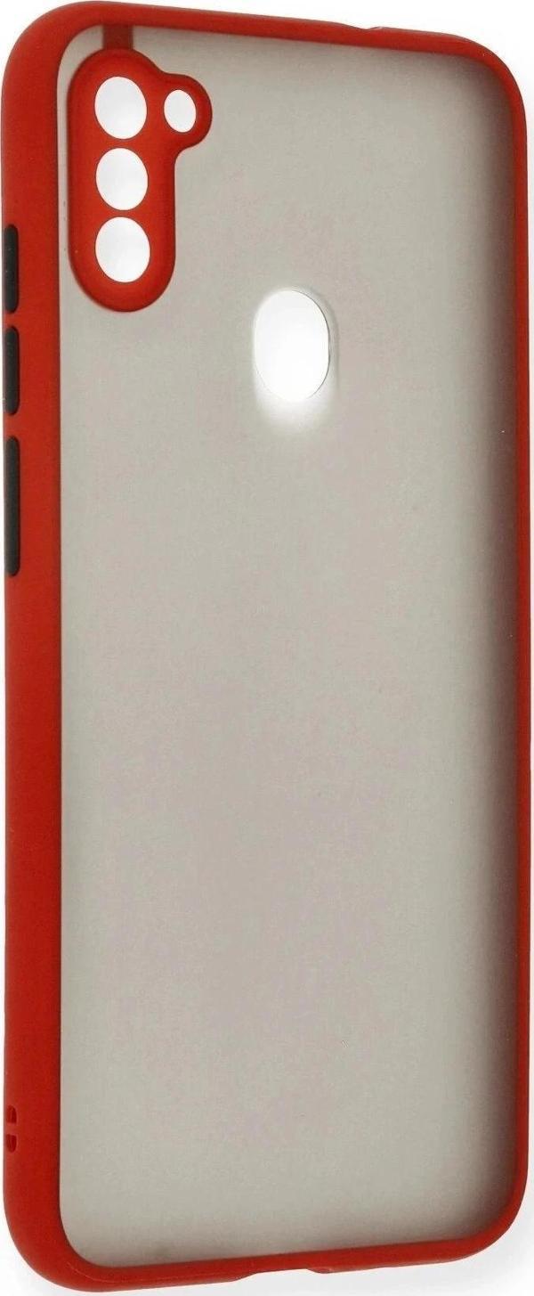 Samsung Galaxy A11 Kılıf Montreal Silikon Kapak - Kırmızı - Image 1