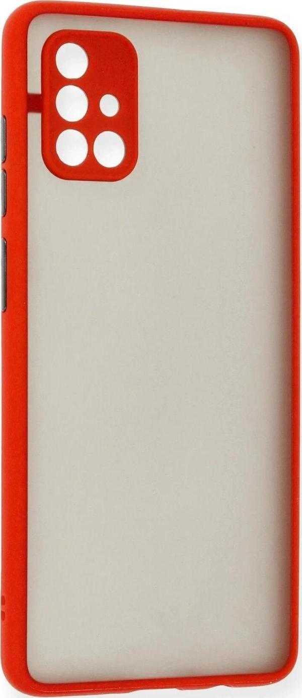Samsung Galaxy A71 Kılıf Montreal Silikon Kapak - Kırmızı - Image 1