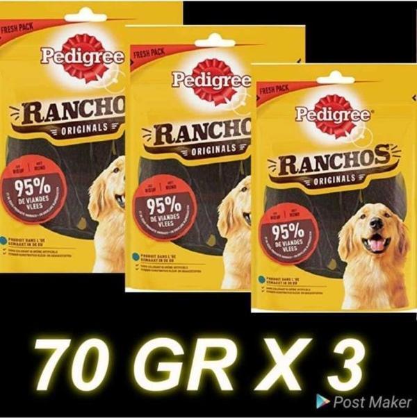 Pedigree Ranchos Sığır Etli 70 Gr 3 Adet - Image 1