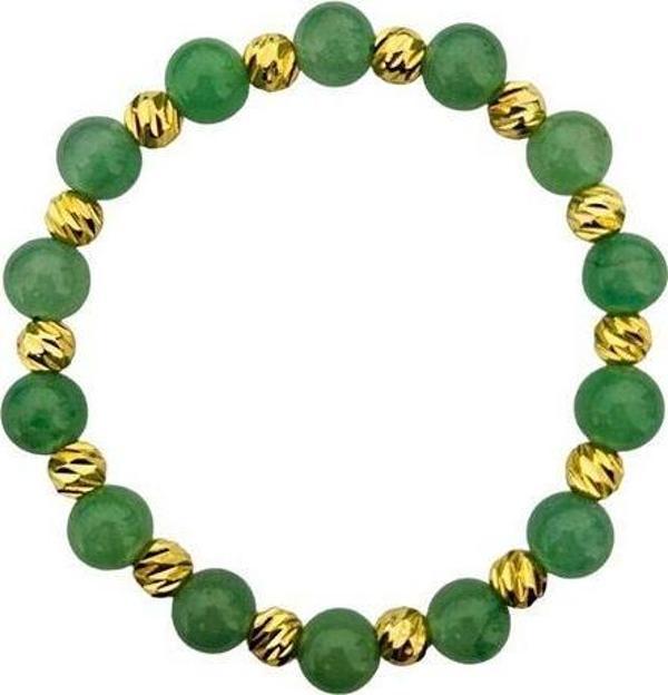 MK TASARIM GERÇEK AVENTURİN TAŞI BİLEKLİK MK.031.006 - Image 1