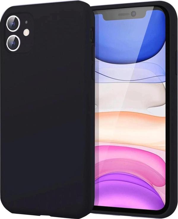iPhone 11 Kılıf First Silikon - Siyah - Image 1