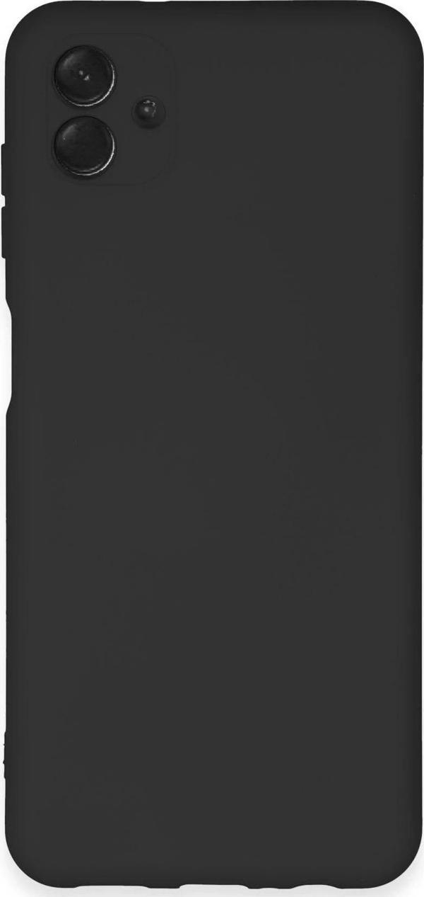 Samsung Galaxy A04E Kılıf Nano içi Kadife Silikon - Siyah - Image 1