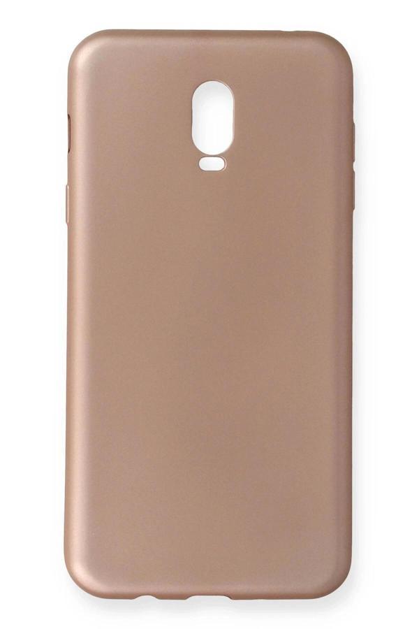 Samsung Galaxy C8 Kılıf First Silikon - Rose Gold - Image 1