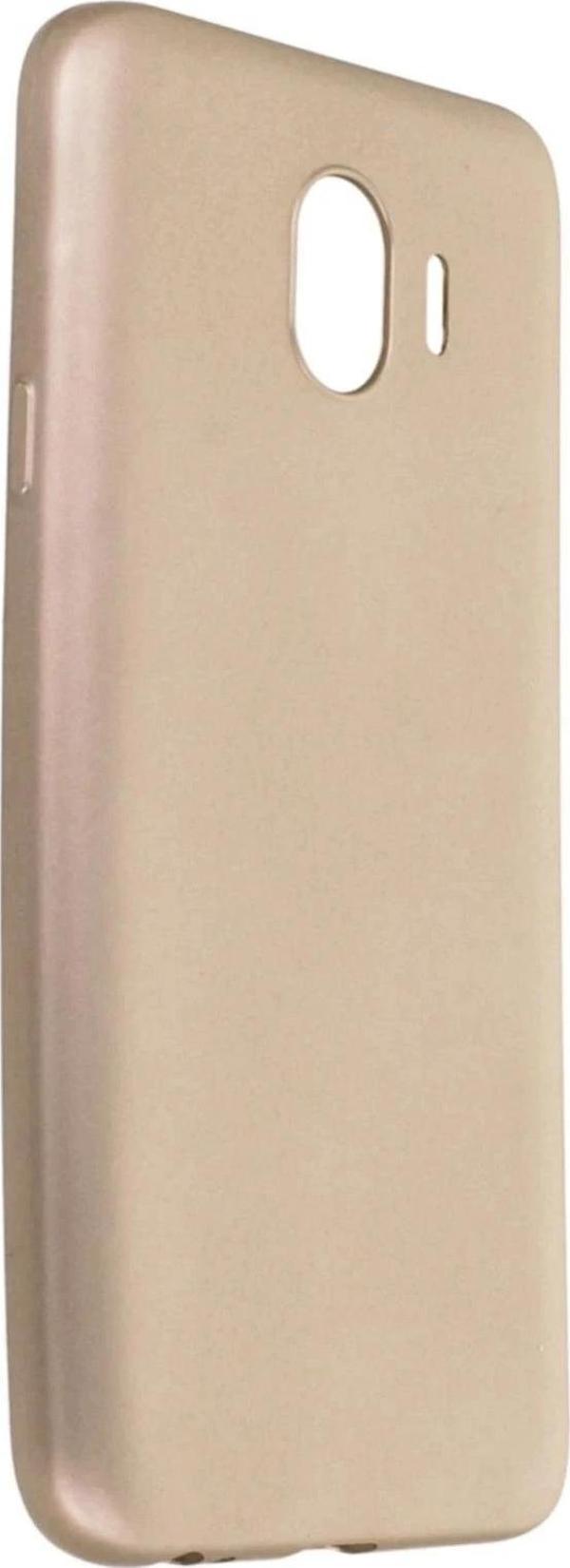 Samsung Galaxy J4 Kılıf First Silikon - Gold - Image 1