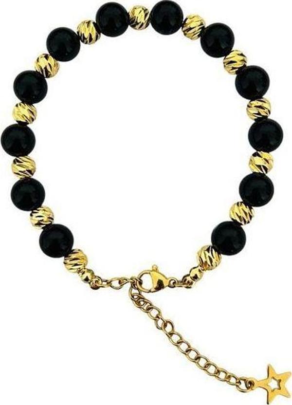 MK TASARIM GERÇEK ONİKS TAŞI BİLEKLİK MK.030.002 - Image 1