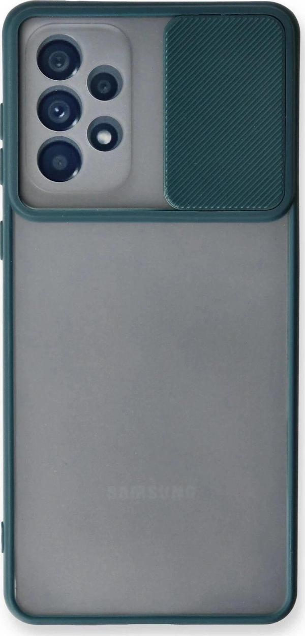 Samsung Galaxy A33 5G Kılıf Palm Buzlu Kamera Sürgülü Silikon - Yeşil - Image 1